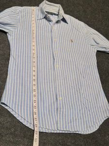 Ralph Lauren Slim Fit Stretch Oxford Striped Shirt