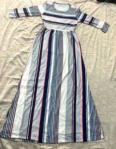 Striped Maxi Dress with pockets