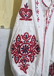 Boho Embroidered Tunic Dress