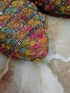 Embroidered Mule Flats