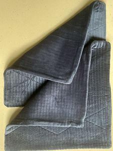 45x45 Blue Quilted Cushion Cover- 1 Pcs