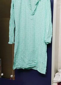 Beautiful Mint Green Sequined Kurta