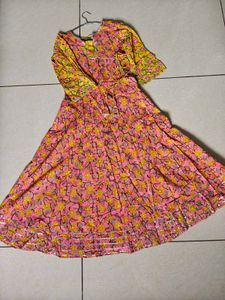 Floral Print A line