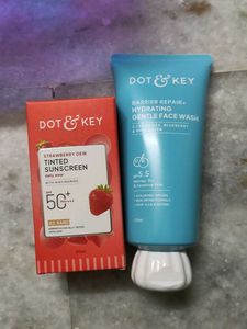 sunscreen and facewash