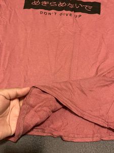 Dusty Pink Graphic T-Shirt ( Baby tee)