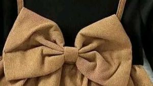 Cute Black &amp; Brown Bow Dress. every size available
