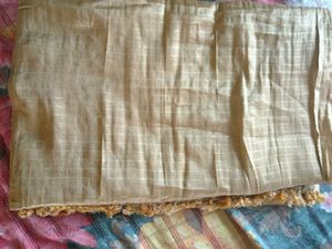 gold colour cotton saree