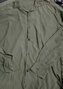 Men's Olive Green Casual Shirt