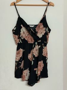Floral Print Romper