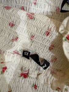 Cute Floral Smocked Tube Top