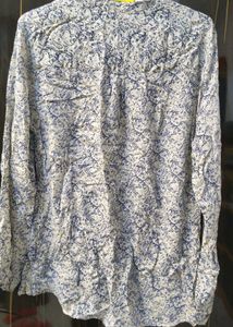 Patterned Long Sleeve Blouse