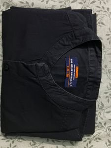 Half Collar Black Shirt