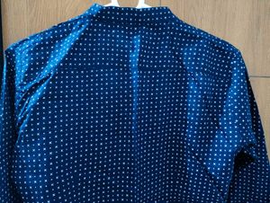 Stylish Blue Printed Shirt