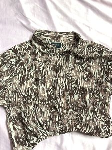 Stylish Printed Button-Up Shirt