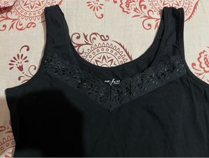 Black Lace Trim Camisole