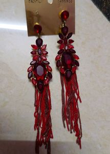 Red Korean Earrings
