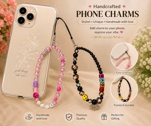 Handcrafted Phone Charms - Set of 2