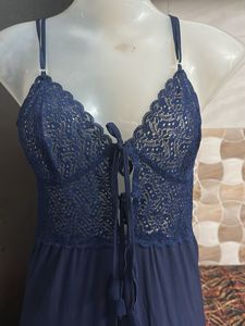 nevy blue nightgown