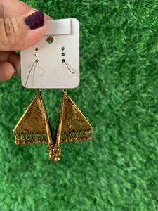 Bohemian Triangular Jhumka Earrings