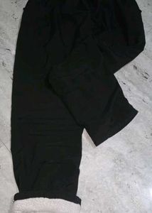 Cozy Black Fleece-Lined Pants