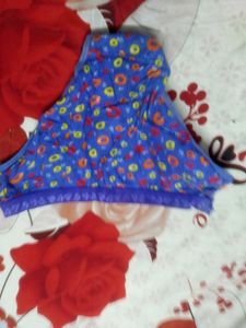Blue Flower Print Panty