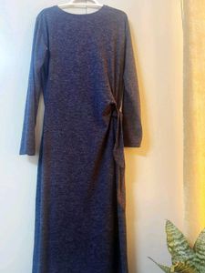 Cozy Knit Wrap Dress