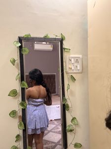 Cute Floral Strapless Mini Dress