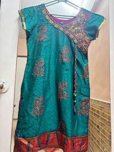 Beautiful Teal Kurta with Embellishments
