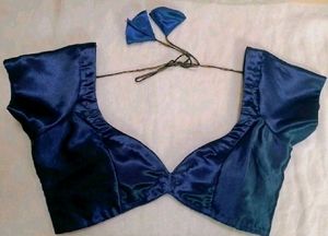 deep neck blouse non padded