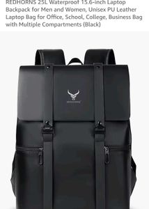 REDHORNS Black Backpack