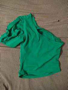 Green One-Shoulder Top