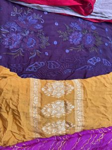 4 Embroidery Chiffon Duppattas Each 99 Combo 360