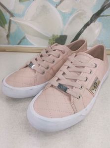 G By GUESS Light Pink Quilted Sneakers