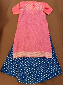 onepiece Pink Kurta Set