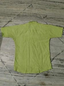 Lime Green Button-Down Shirt
