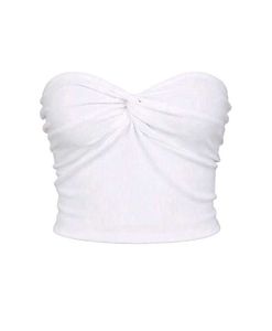 Pleated Twist Bandeau Top