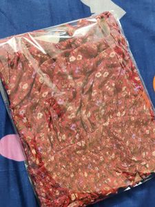 Red Off Shoulder Summer Print Top