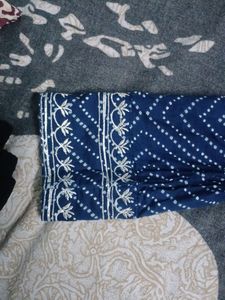 Kurta Wot Wide Plazo Wit Gota Detailing