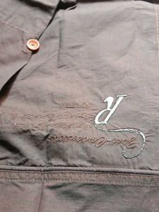 Brown Shirt Amazing Party Wear