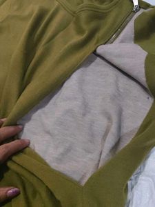 Stylish Olive Green Tunic Top
