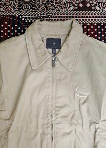 H&amp;M Cream Original Denim Jacket
