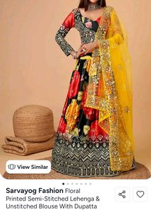 Vibrant Floral Lehenga Choli Set