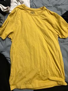 Men's Yellow Graphic T-Shirt