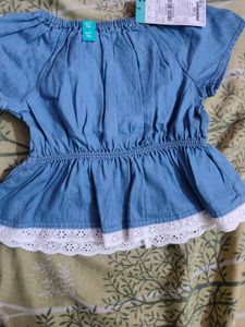Kids Denim Top &amp; Shorts Set