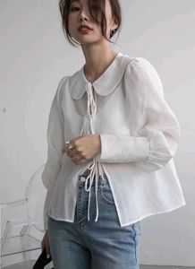 White Poet Blouse with Tie
