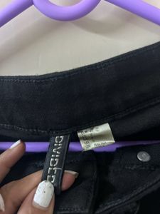 Black Skinny Jeans Women Size 30 High Waisted