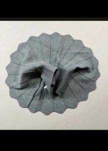 Pleated Grey Ethnic Skirt