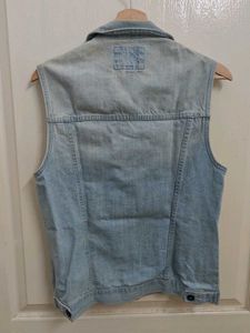 Light Wash Denim Vest