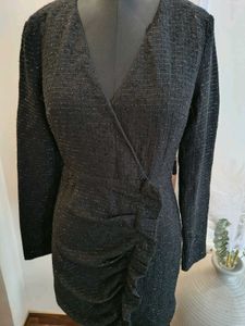 Sparkly Black Mini Dress