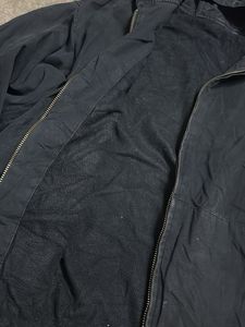 Black Hooded bomber Zip-Up Jacket